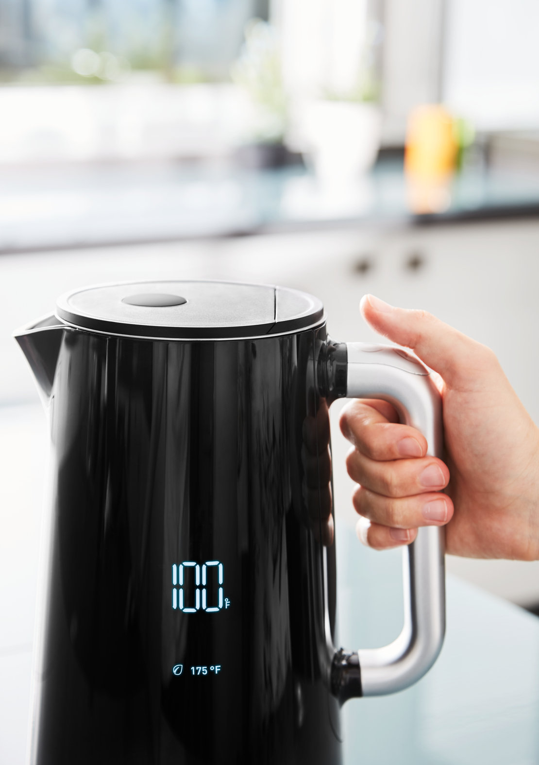 Krups Smart Temp Electric Tea Kettle With Digital Display, 1.8 Quart